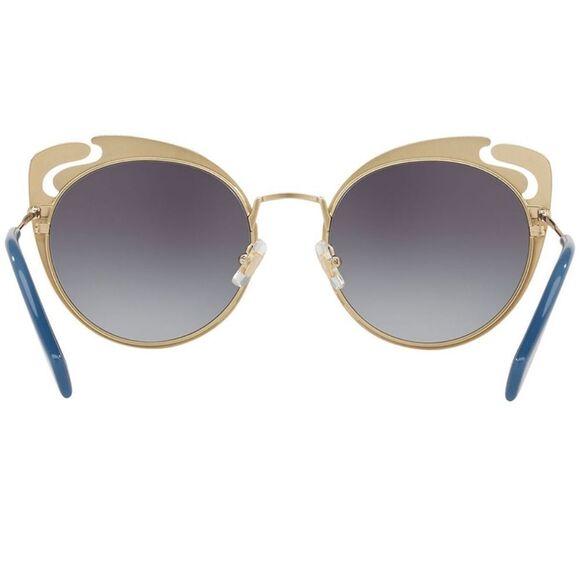 Miu Miu Sunglasses Pale Gold Blue Brown